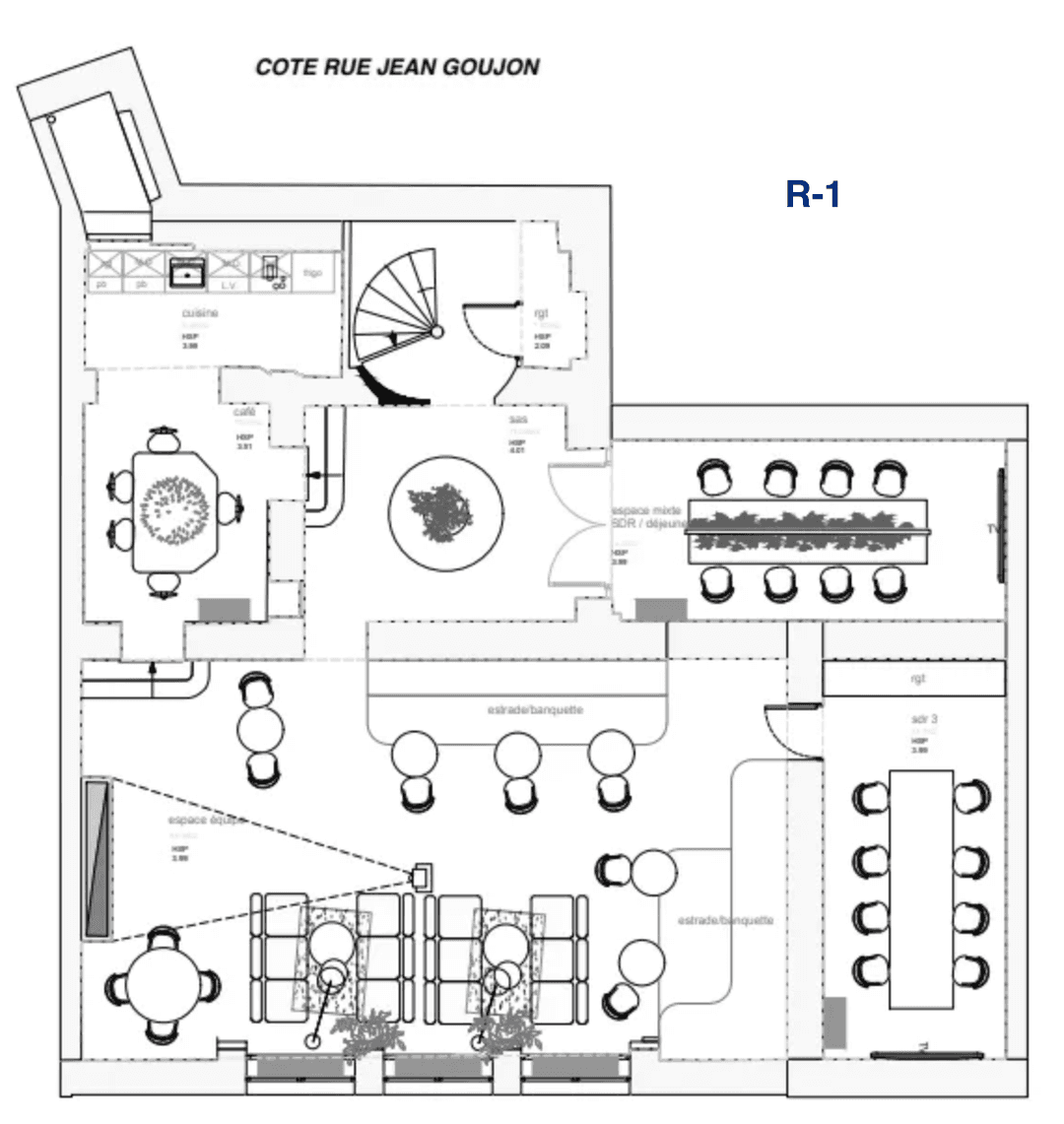 Managed office at 40 Cours Albert 1er, Paris