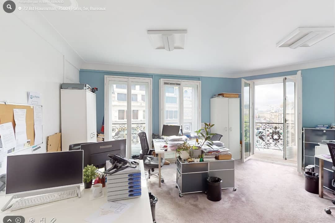 Coworking space at 72 Boulevard Haussmann, Paris